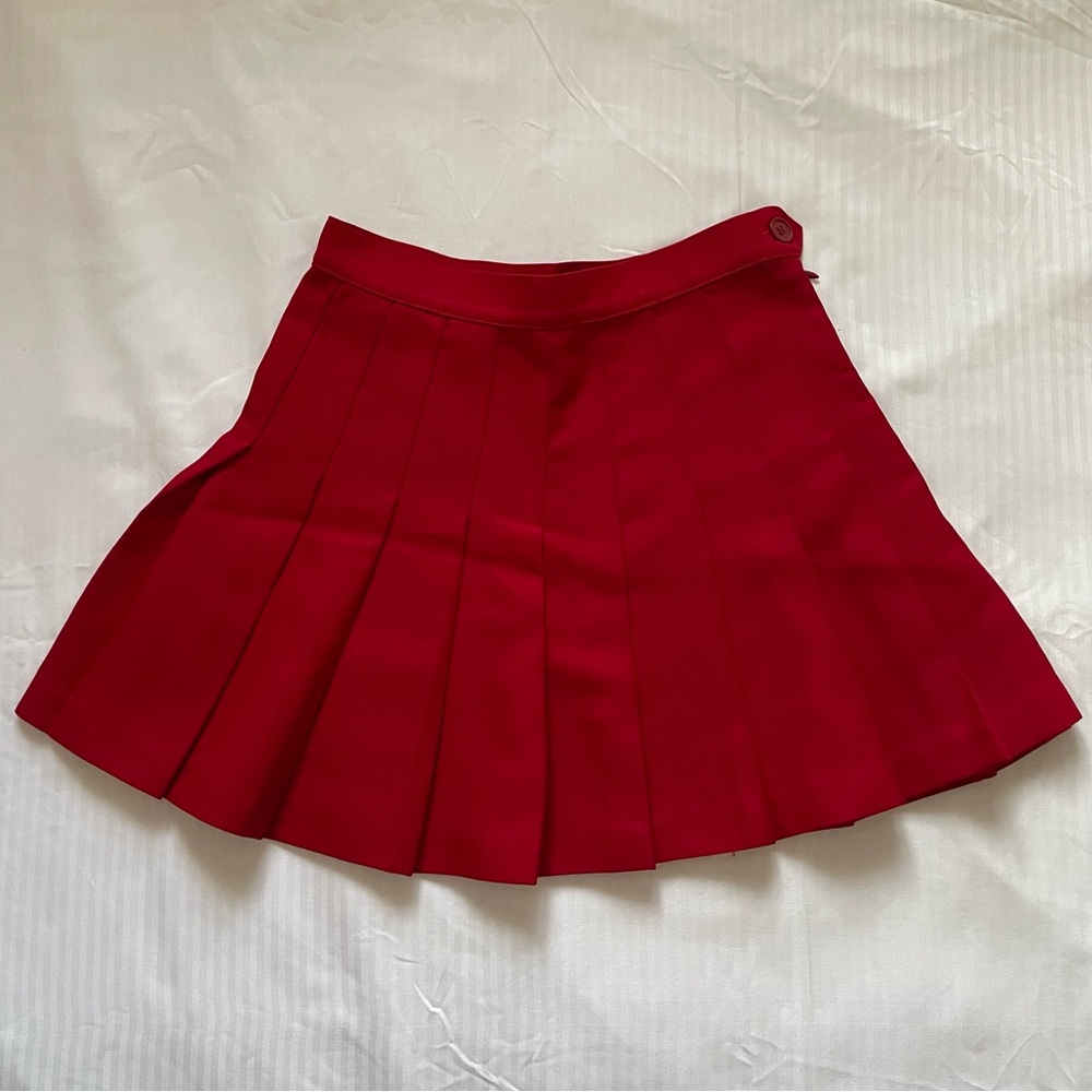 American Apparel red tennis skirt